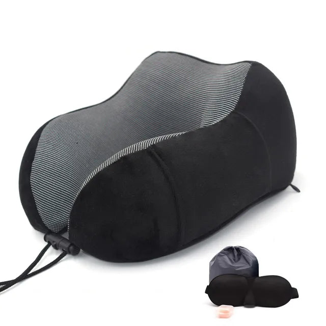 U Shaped Memory Foam Neck Pillows Soft Travel Pillow Massage Neck Pillow