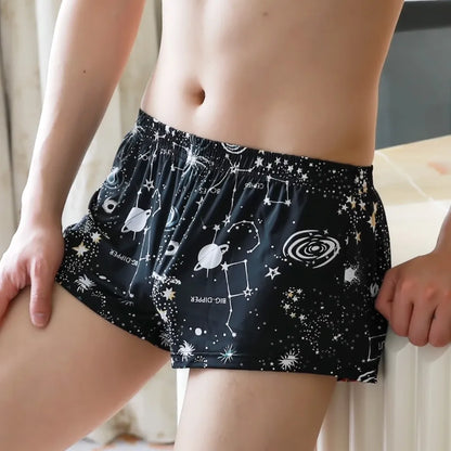 Men Boxers Underwear Ice Silk Comfortable Home Underpants Mens Breathable