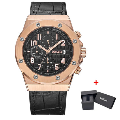 BAOGELA Timing Watch Men's Sports Watch Quartz Watch Leather Brand