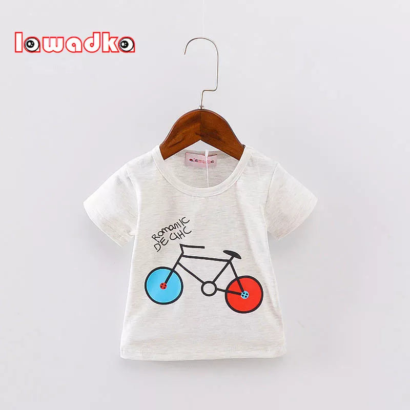 Sport Baby Girls Boys T-Shirt Short Sleeve Bicycle Pattern T-Shirts for Boys