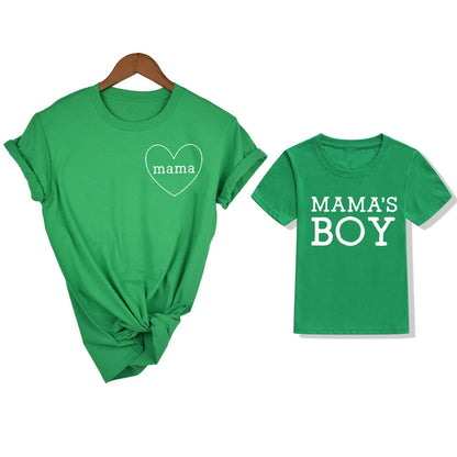 1pc Mommy and Me Shirts Mom and Son Matching Shirts Boy Mom Shirt Mama