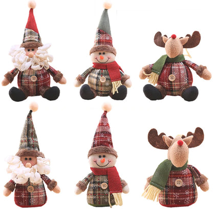 Santa Claus Christmas Doll Merry Christmas Decorations for Home Elk Christmas