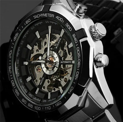 Watch Men Skeleton Automatic Mechanical Watch Gold Skeleton Vintage Man Watch