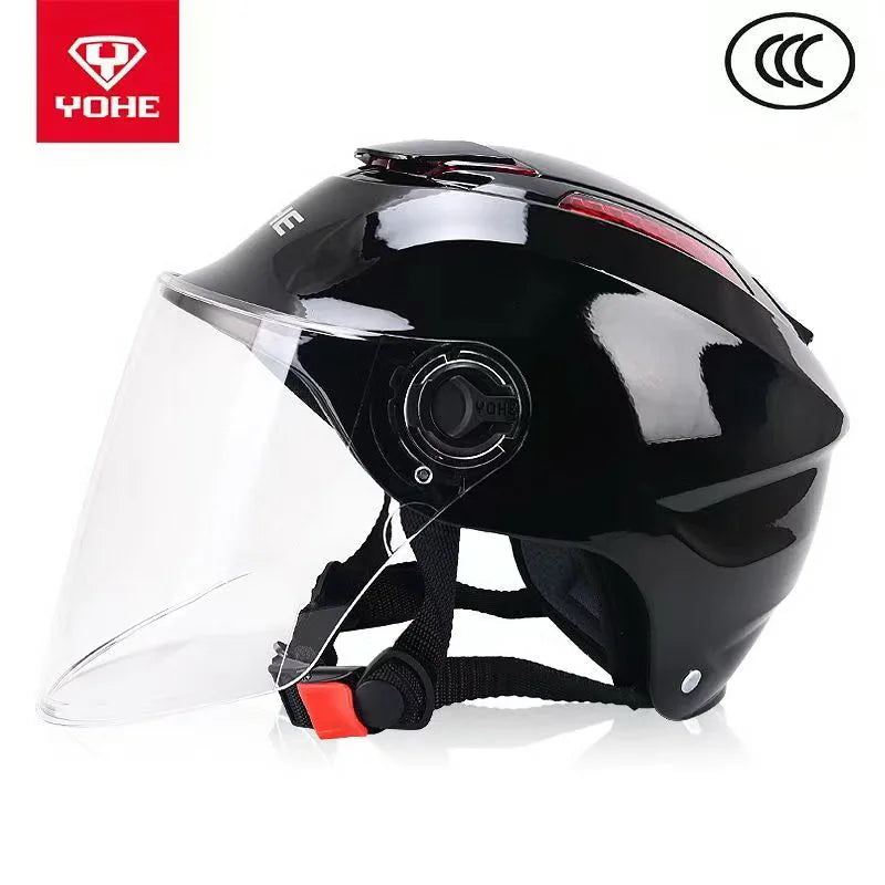 New 3C Certification Summer Half Face Motorcycle Helmet Men's Electric Bicycle