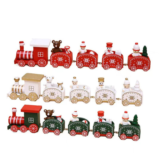 Sets Baubles Wooden Presents Christmas Toys Train Ornaments From Christmas Gifts