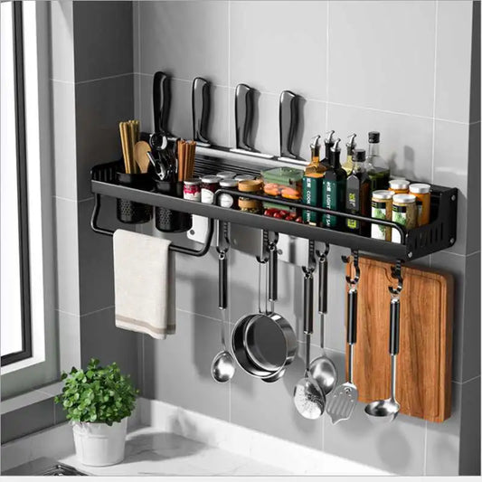 Kitchen Spice Rack Multifunctional Storage Rack Knife Spoon Spice Organizer