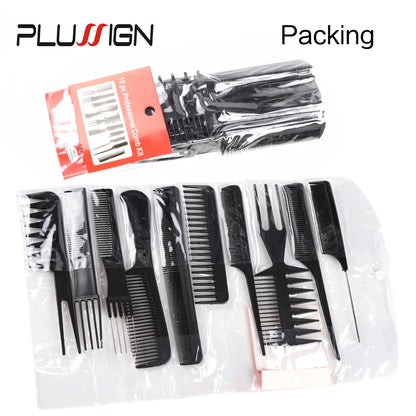 10Pcs/Lot Anti Static Hair Brush for Kids Hairstyle Comb Set Travel Hair