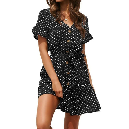 Chiffon Dot Maternity Dress Fashion Bohemia Premama Dresses for Pregnant