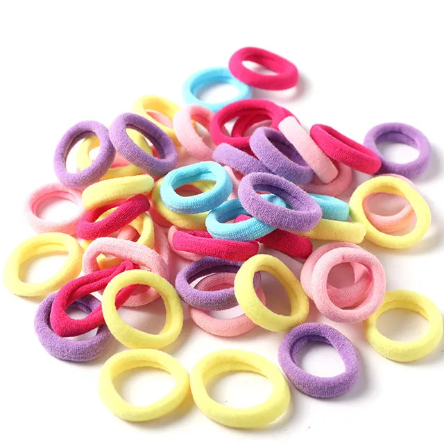 Wholesale 50pcs/Lot Girls 3.0 CM Nylon Elastic Hair Bands Rubbe