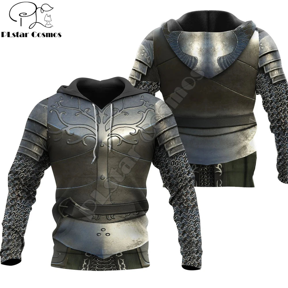 Knight Medieval Armor 3D Printed Hoodie Knights Templar Harajuku Fashion