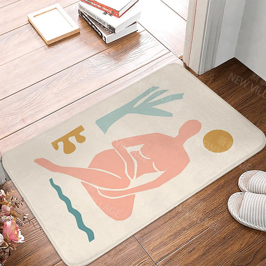 Anti-Slip Bath Mat Bathroom Small Rug Shower Mat Home Decor Door Mat