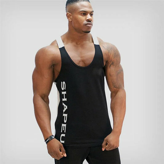 Casual Men Bodybuilding Sport Fitness Vest Muscle Sleeveless Shirt Tank Top