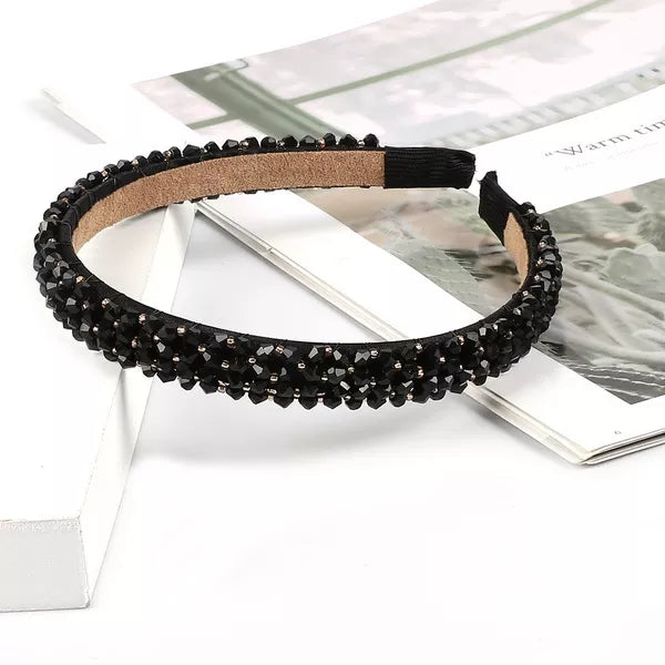 Girls Shiny Luxury Rhinestone Hair Band Diamond Hair Hoop Hair Accessories