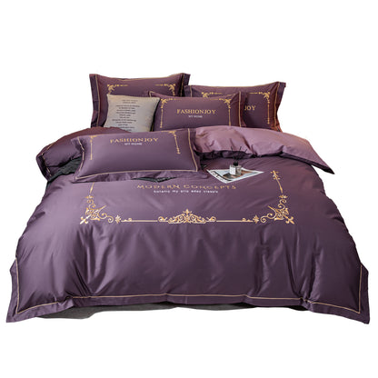 Luxury Cotton Embroidery Bedding Sets Luxury Style Bed Sheet