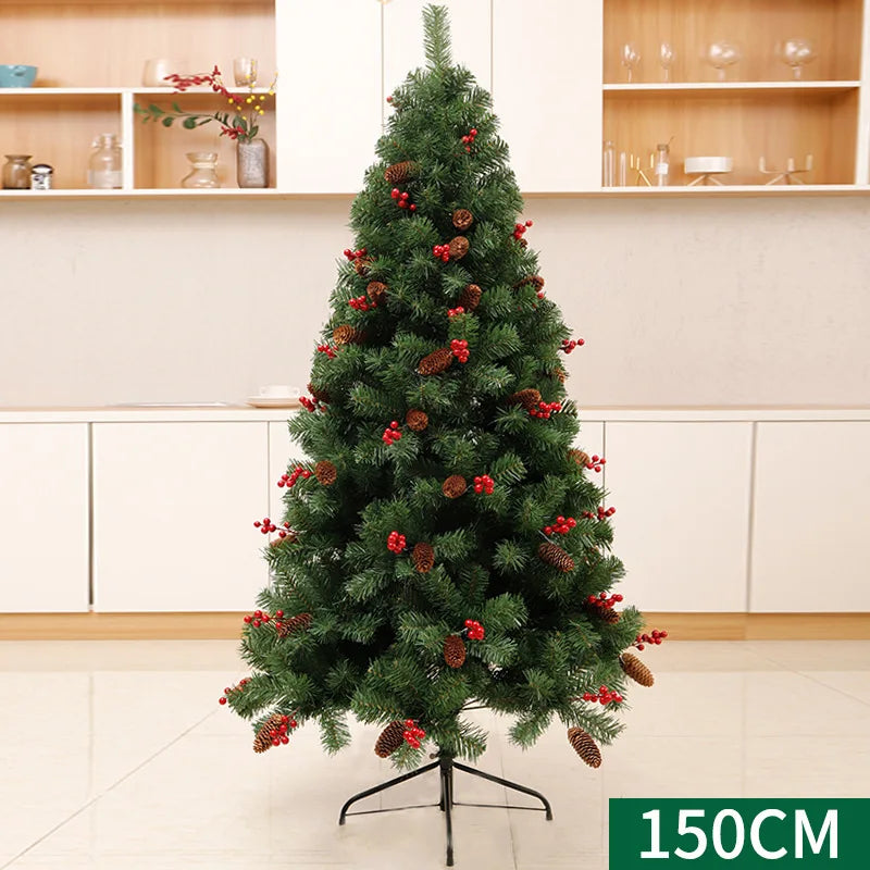 1.5 M Christmas Tree 1.2/1.8 M Luxury Encryption Mixed Pine Cone Red Fruit