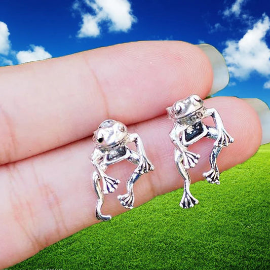 Cute Frog Earrings 2021 Trend Funny Animal Earrings for Women Girls Stud