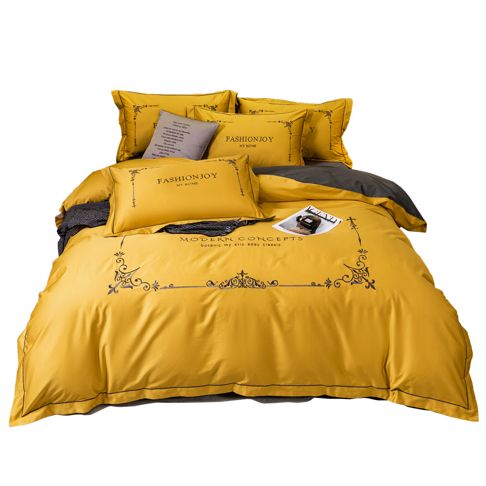 Luxury Cotton Embroidery Bedding Sets Luxury Style Bed Sheet