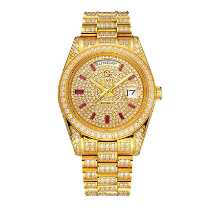 【START】Men's Automatic Mechanical Watch Diamond Watch Swiss Quality