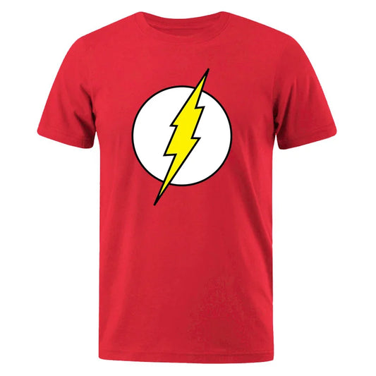 The BIG BANG Theory T-Shirt the Lightning Print Men T Shirts Hot Sale Casual Tee