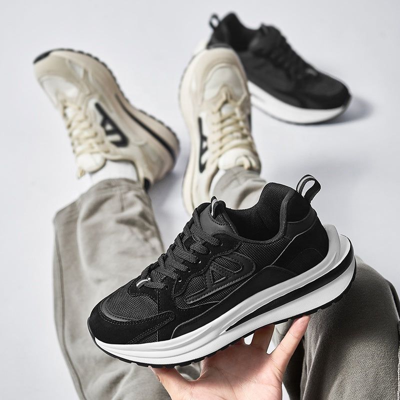 Men's Sneaker Canvas Casual Men Shoes Thick Bottom Shock-Absorbing Fashion