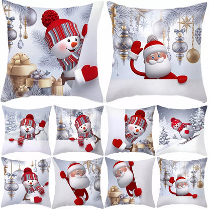 Merry Christmas Cushion Cover Christmas Decorations for Home 2024 Christmas