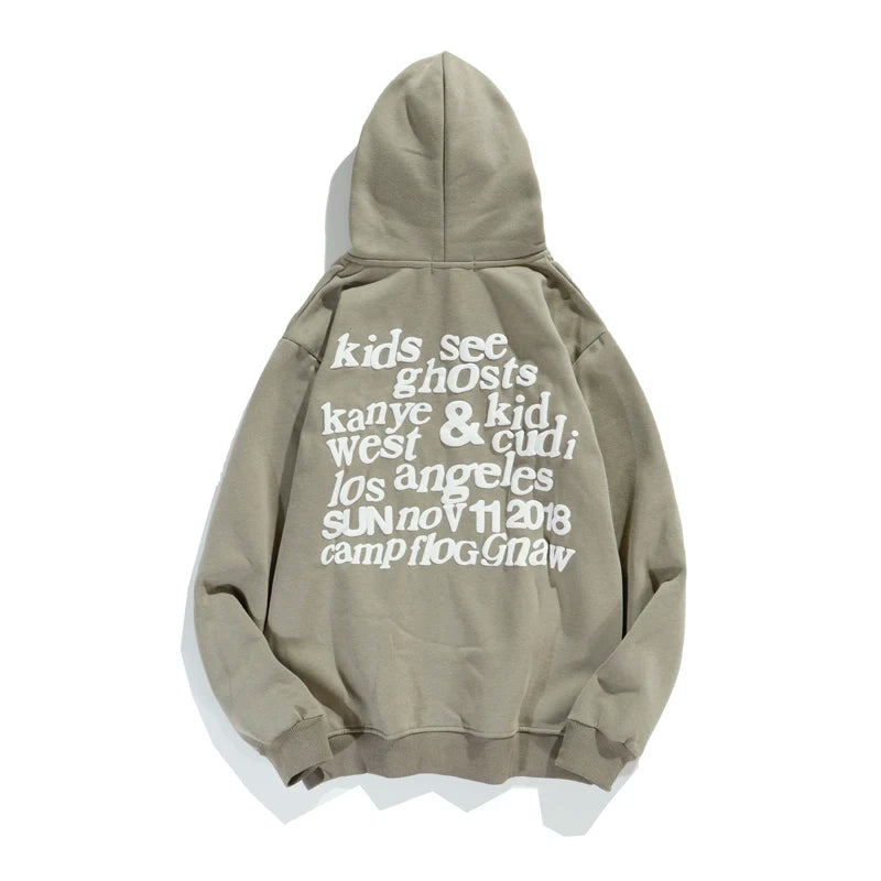 Kanye Sweatshirts I See Ghost Pollover Hoodie Kendall Jenner Sweatshirt Baggy