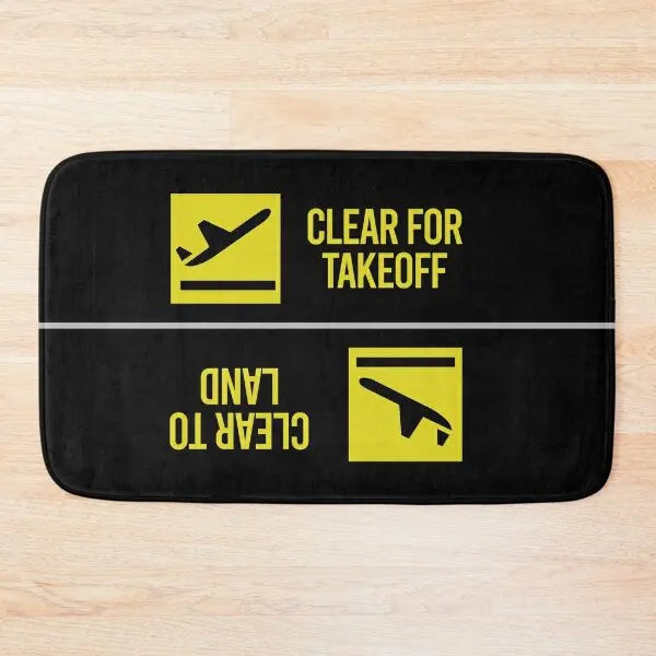 Arrivals Departures the Exit Mat Flannel Rug Non-Slip Welcome Mats