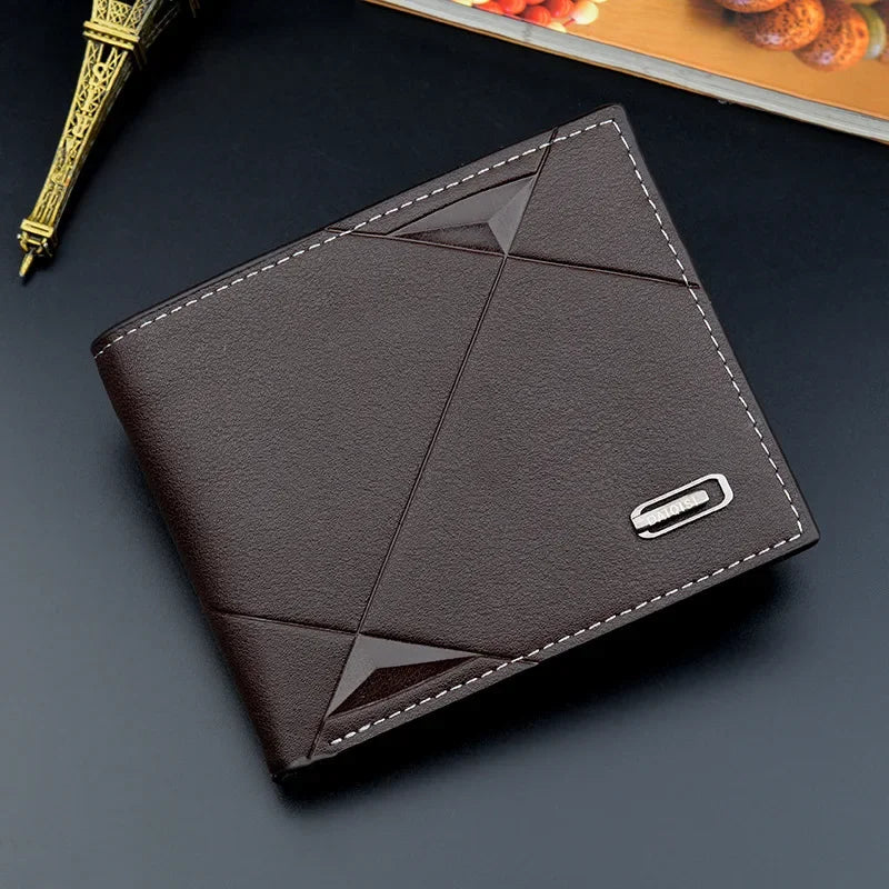 2021 New Men's Wallet Short Multi-Card Coin Purse Fashion Casual Wallet