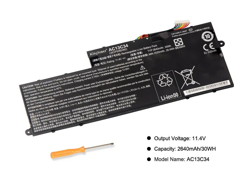 KingSener AC13C34 Laptop Battery for Acer Aspire V5-122p V5-132 E3-111 E3-112