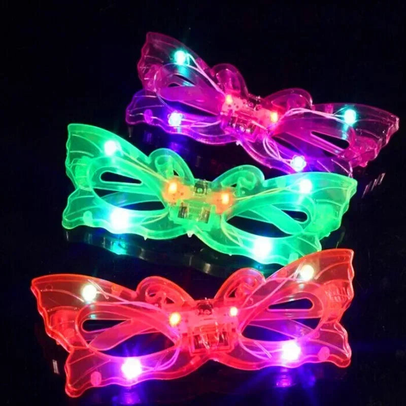 12pcs Adult Kids Women LED Glasses Light Sunglasses Glow New Year