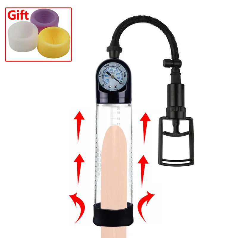 Penis Pump Vacuum Pump Toy for Adult Big Dick Erection Trainer Penis