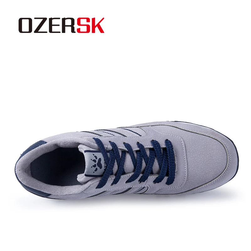 OZERSK Cow Suede Men Sneakers Fashion Summer Outdoor Shoes Men Casual Men'S