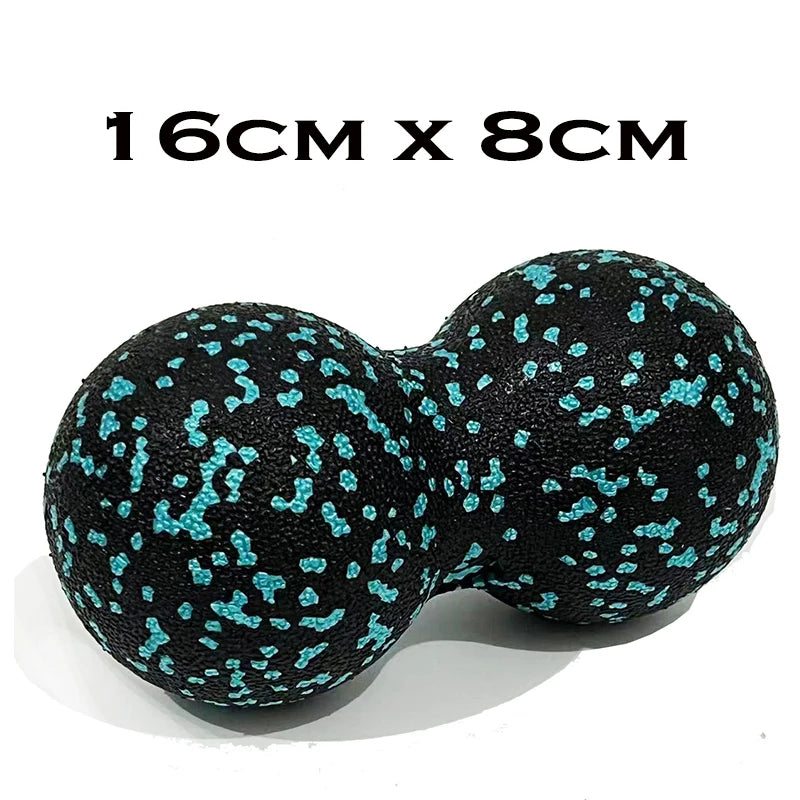 Peanut Fitness Massage Ball Set Yoga Roller Double Lacrosse Mobility Ball