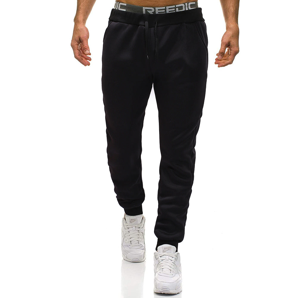 Men's Casual Jogger Sweatpants Basic Fleece Marled Jogger Pant Elastic Waist