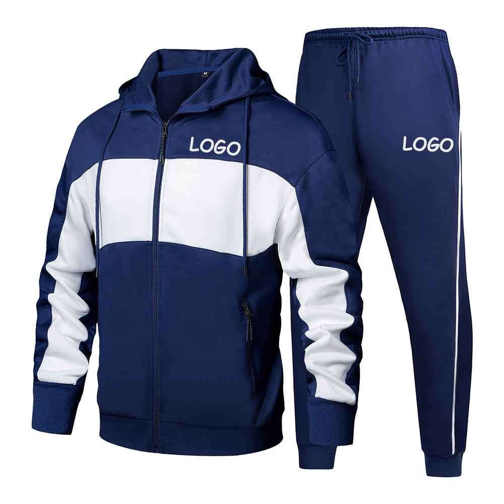 Wholesale Custom Logo Hoodie 2 Pcs Suits Fitness Tracksuit Casual Sportswear