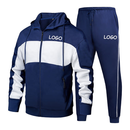 Wholesale Custom Logo Hoodie 2 Pcs Suits Fitness Tracksuit Casual Sportswear