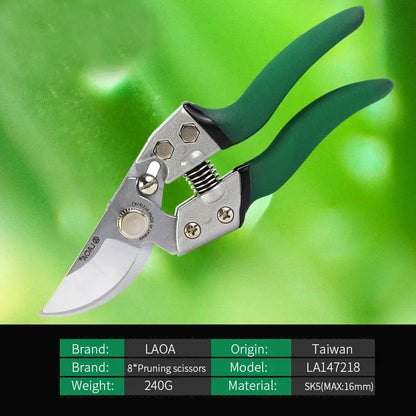 LAOA Pruning Scissors SK5 Pruner Sharp Fruit Pick Tools Tree Branch Cutters