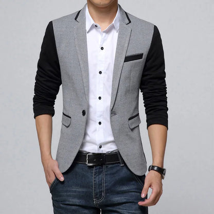 Liseaven Brand Clothing Blazer Men Fashion Coat Slim Male Clothing