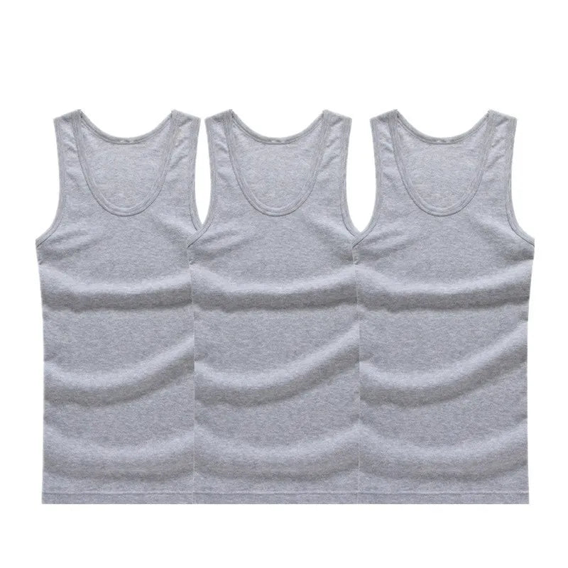 Man's Cotton Solid Seamless Underwear Brand Clothing Mens Sleeveless Tank Vest