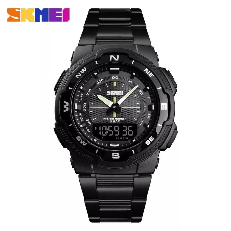 SKMEI Watch Men's Watch Fashion Sport Watches Stainless Steel Strap Mens Watches