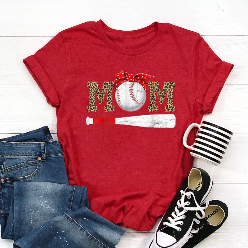 Baseball Mom Shirt - Baseball Shirt  Sports Apparel  Woman Tshirts  Graphic