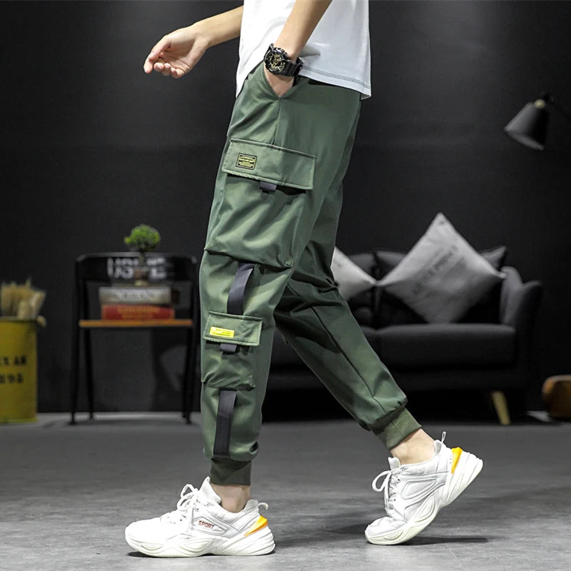 2024 Fashion Men Streetwear Pants Cargo Pants Hip Hop With Side Pocket Trousers