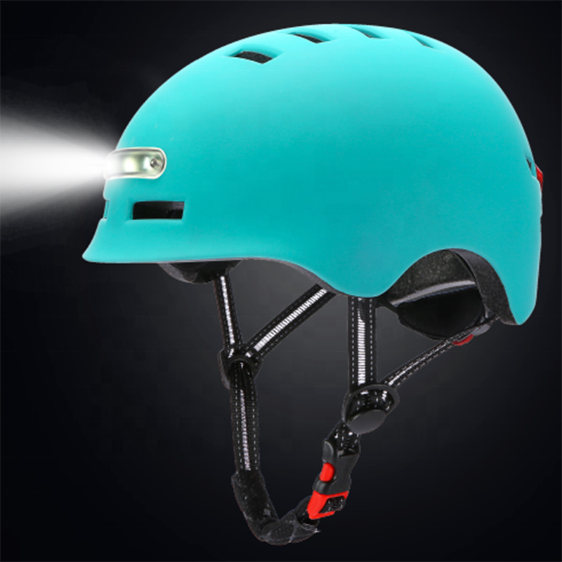 NEW Bicycle Helmet LED Light Rechargeable Intergrally-Mold Cycling Helmet