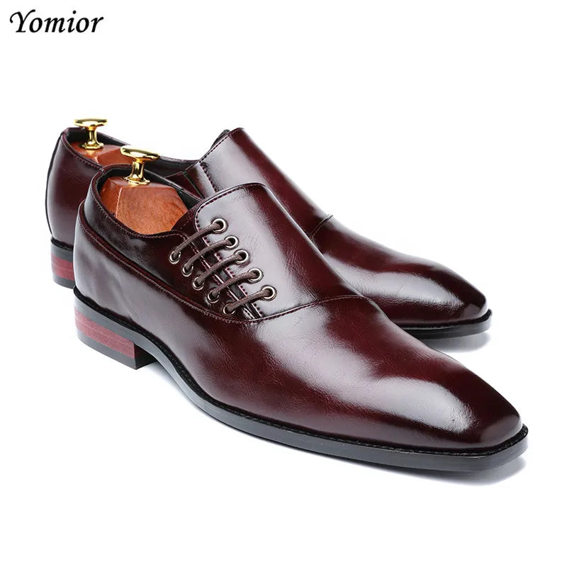 Yomior New Spring Summer Men's Dress Shoes Japanese Formal Business Oxfords