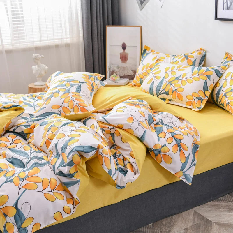 Wholesale  Polyester Printed King Size Duvet Cover Sets Bedding Set