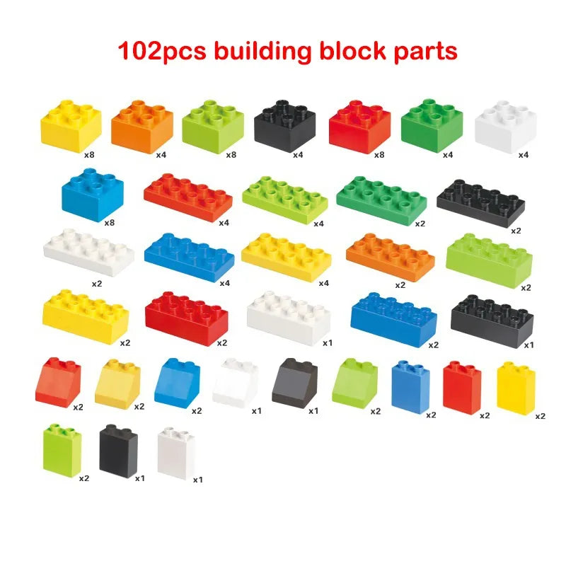 Creative Building Blocks Wall Base Plates Marble Race Run