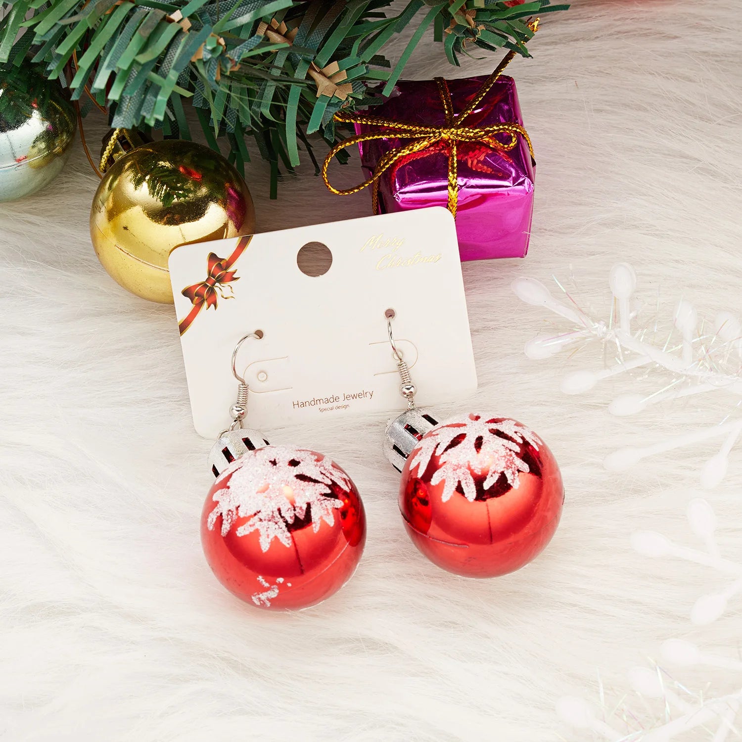 2024 New Fashion Christmas Earrings Creative Christmas Bulb Drop Earring