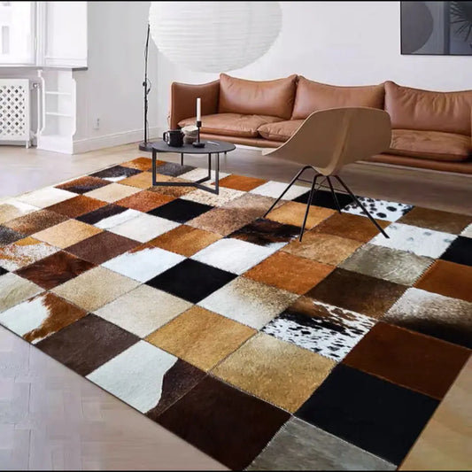 Nordic Geometric Printed Living Room Rugs Carpet Bedroom Bedside Sofa Floor