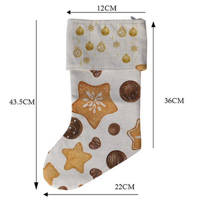 Prosub Christmas Stocking Sublimation Blank White Xmas Linen Socks Sublimation