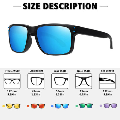 Polarized Sunglasses for Men Women Designer Driving Night Vision Sun Glasses